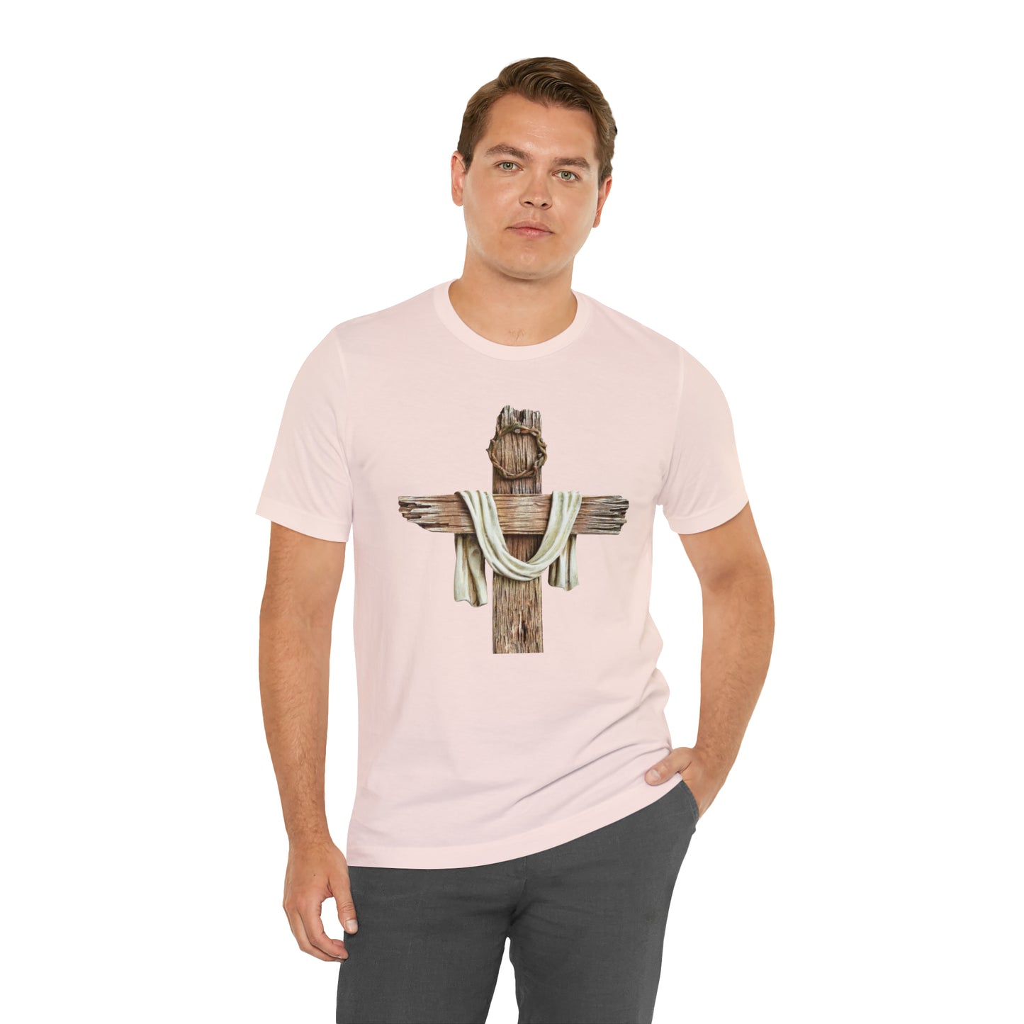 Realistic Cross Wood Shirt