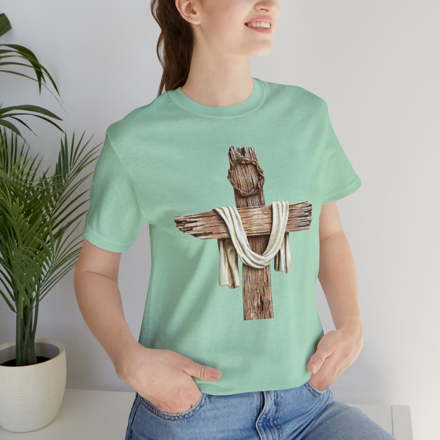 Realistic Cross Wood Shirt