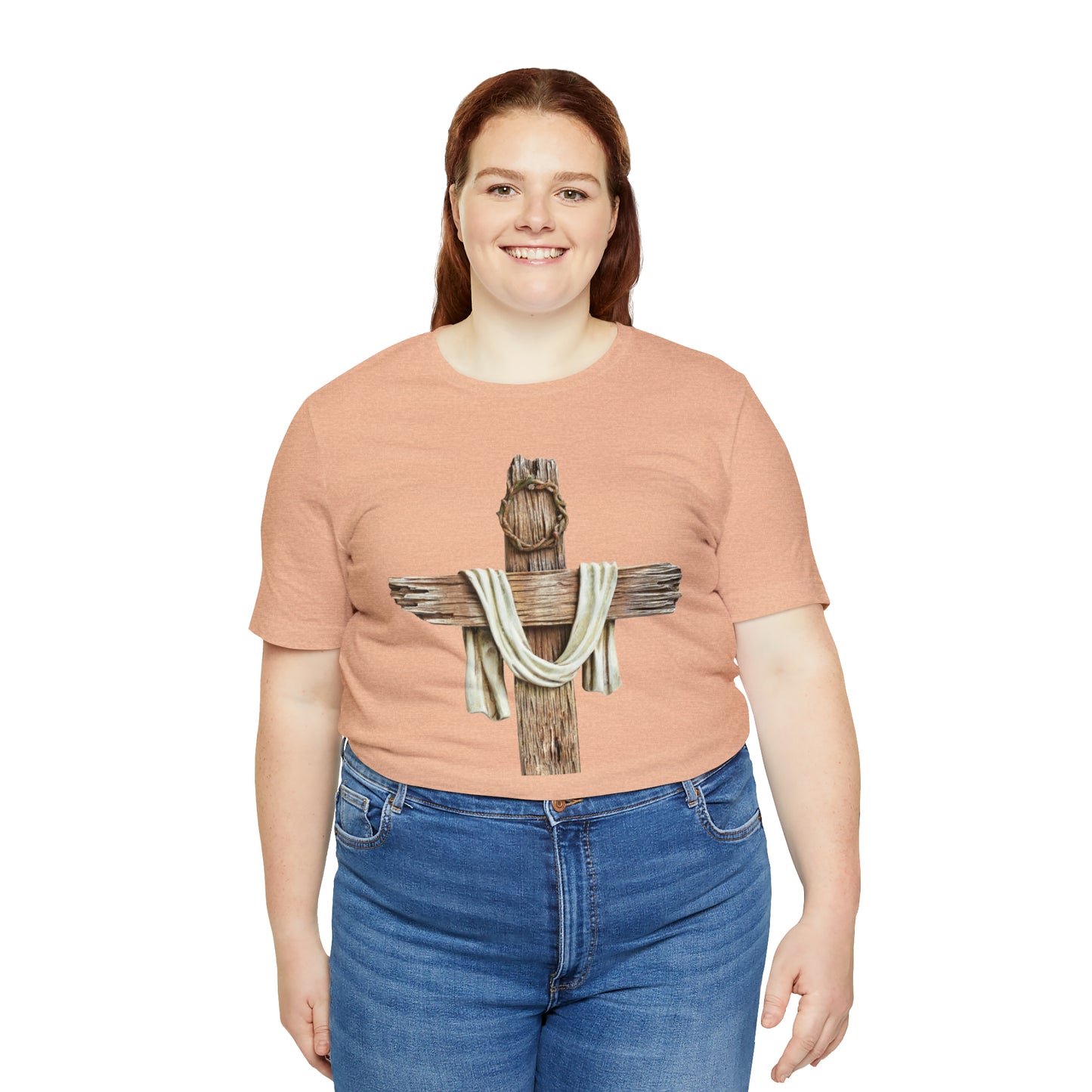 Realistic Cross Wood Shirt
