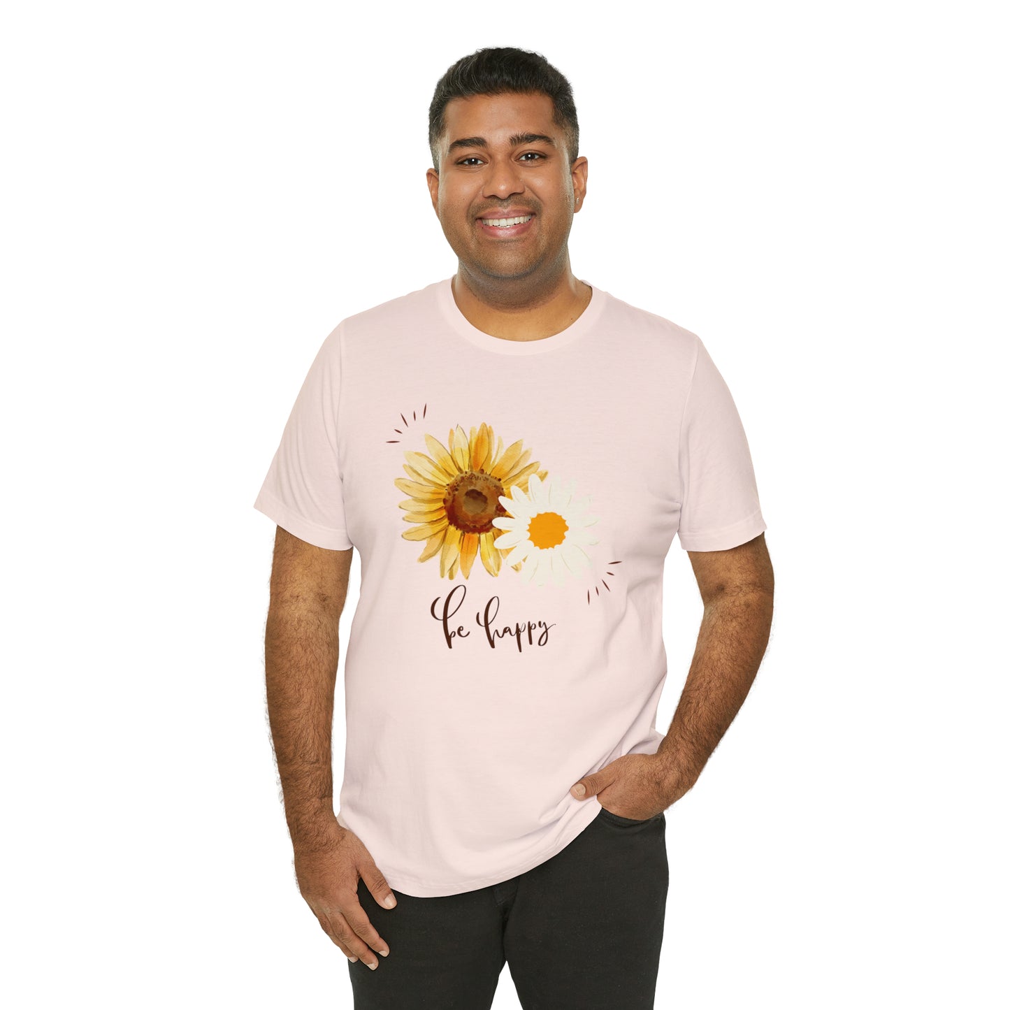 Be Happy Flower Shirt