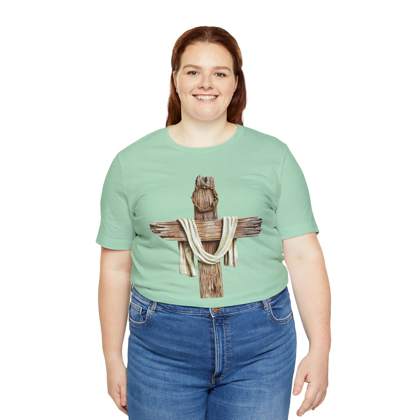 Realistic Cross Wood Shirt