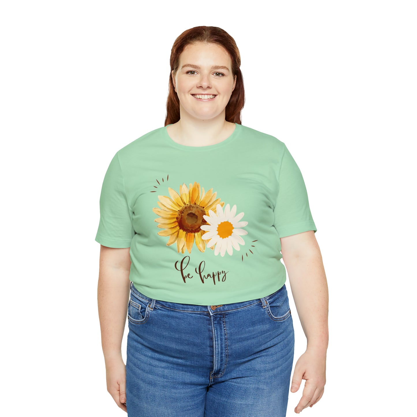 Be Happy Flower Shirt