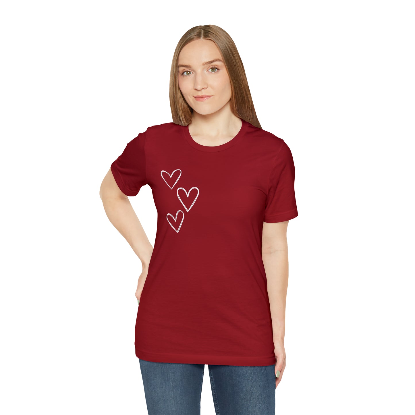 3 Hearts Simple Shirt