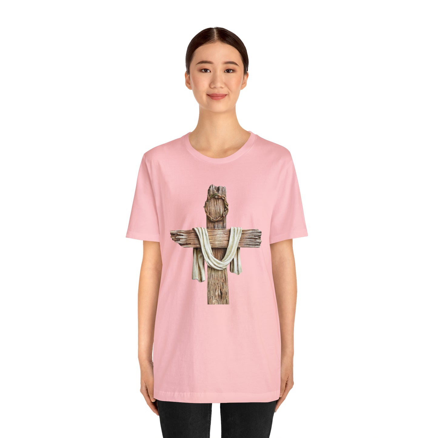 Realistic Cross Wood Shirt