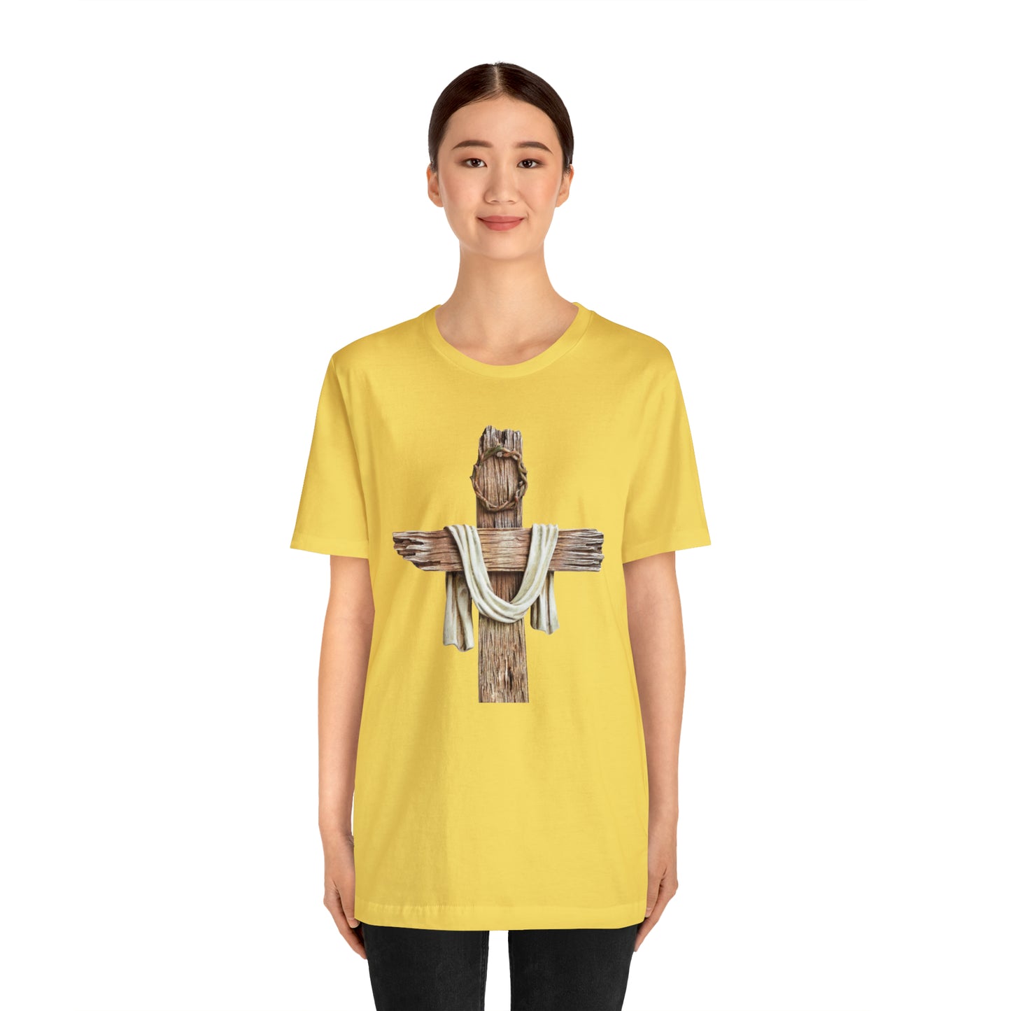 Realistic Cross Wood Shirt