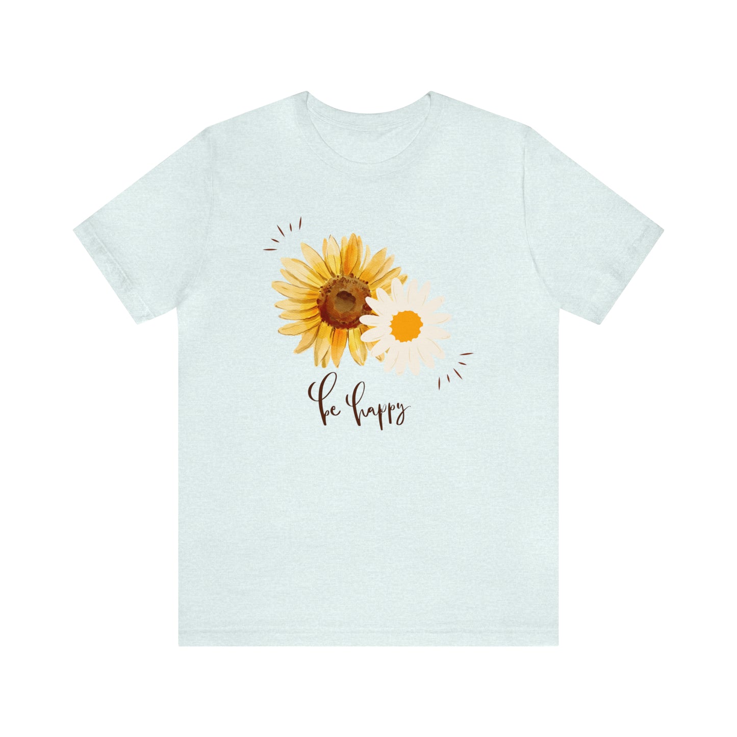 Be Happy Flower Shirt
