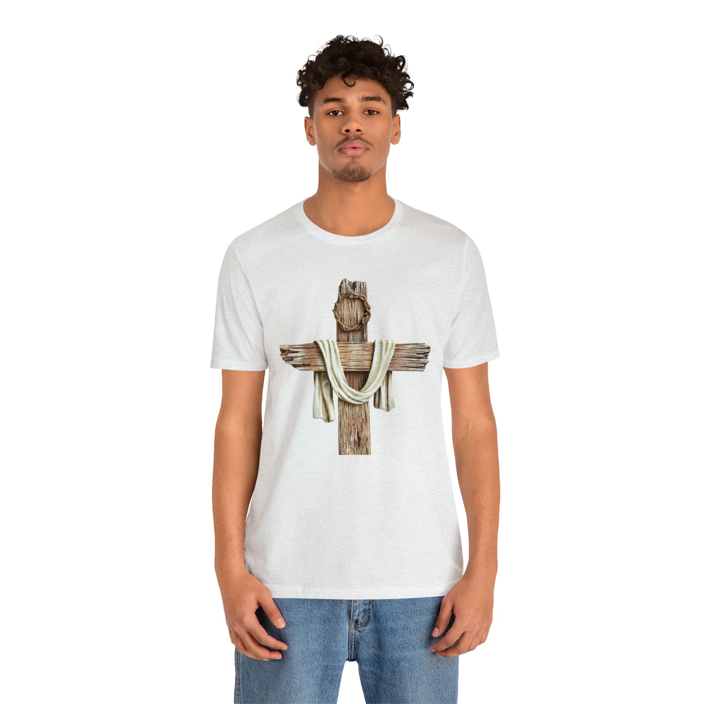 Realistic Cross Wood Shirt