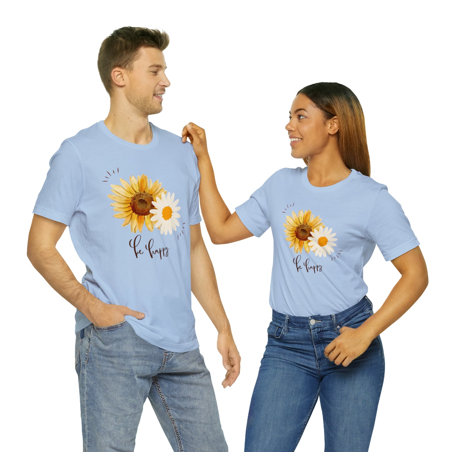 Be Happy Flower Shirt