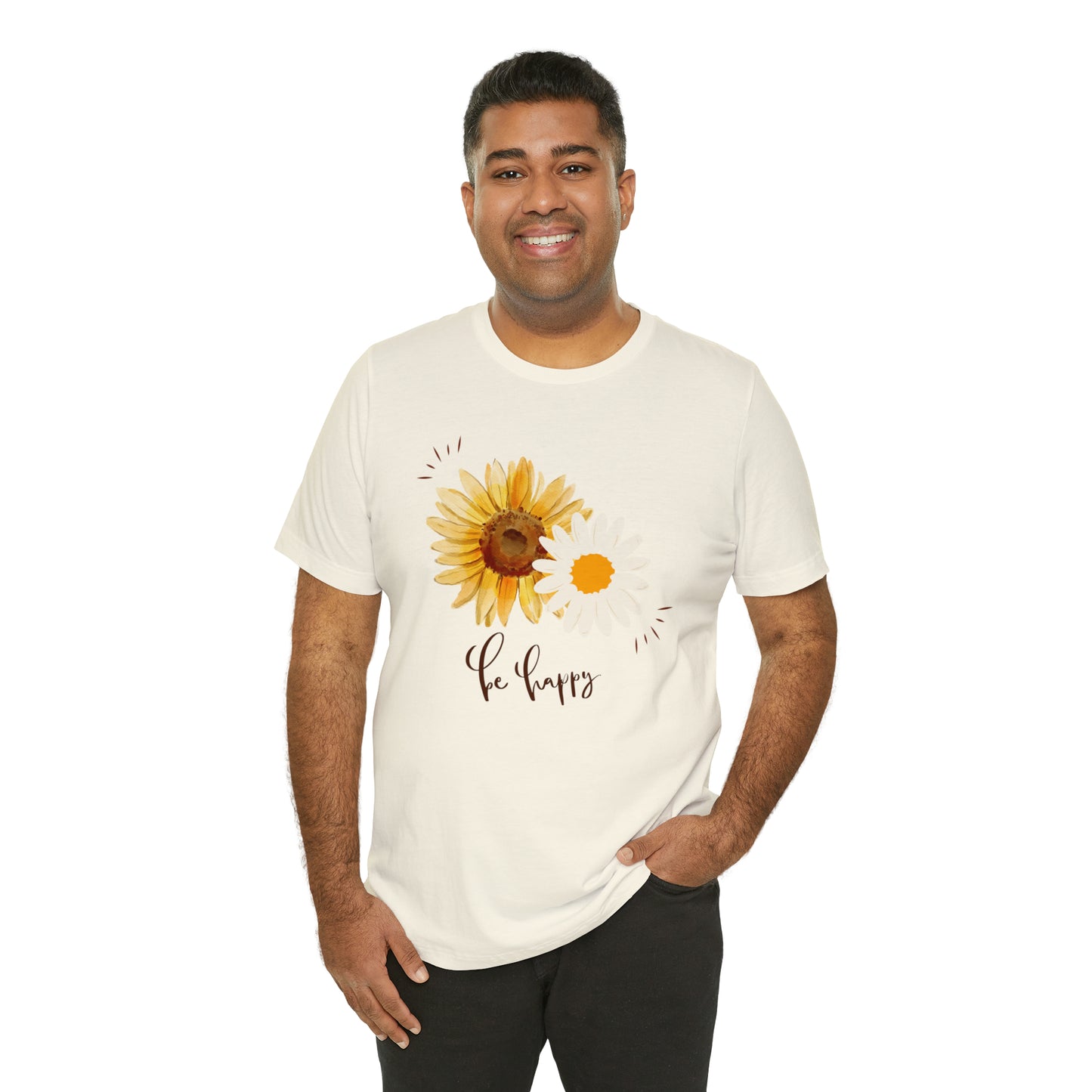 Be Happy Flower Shirt