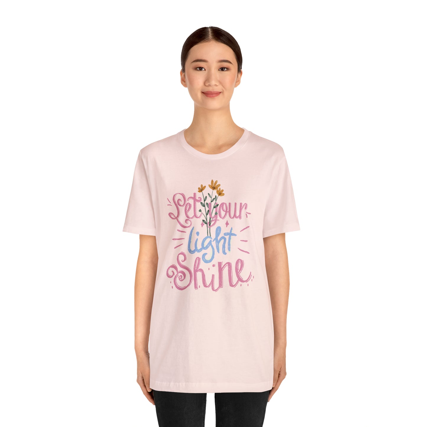 Let Your Light Shine Flower Shirt