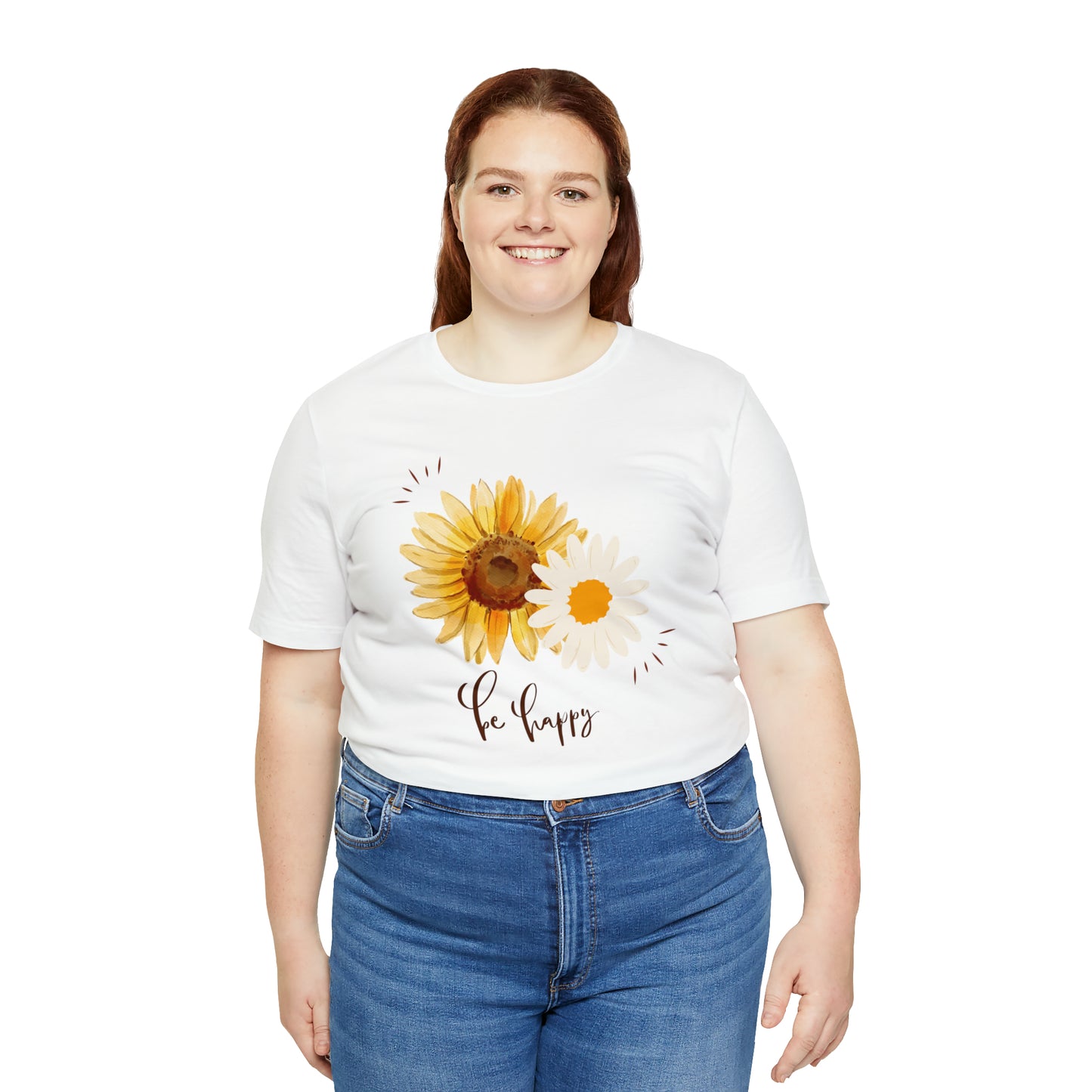 Be Happy Flower Shirt