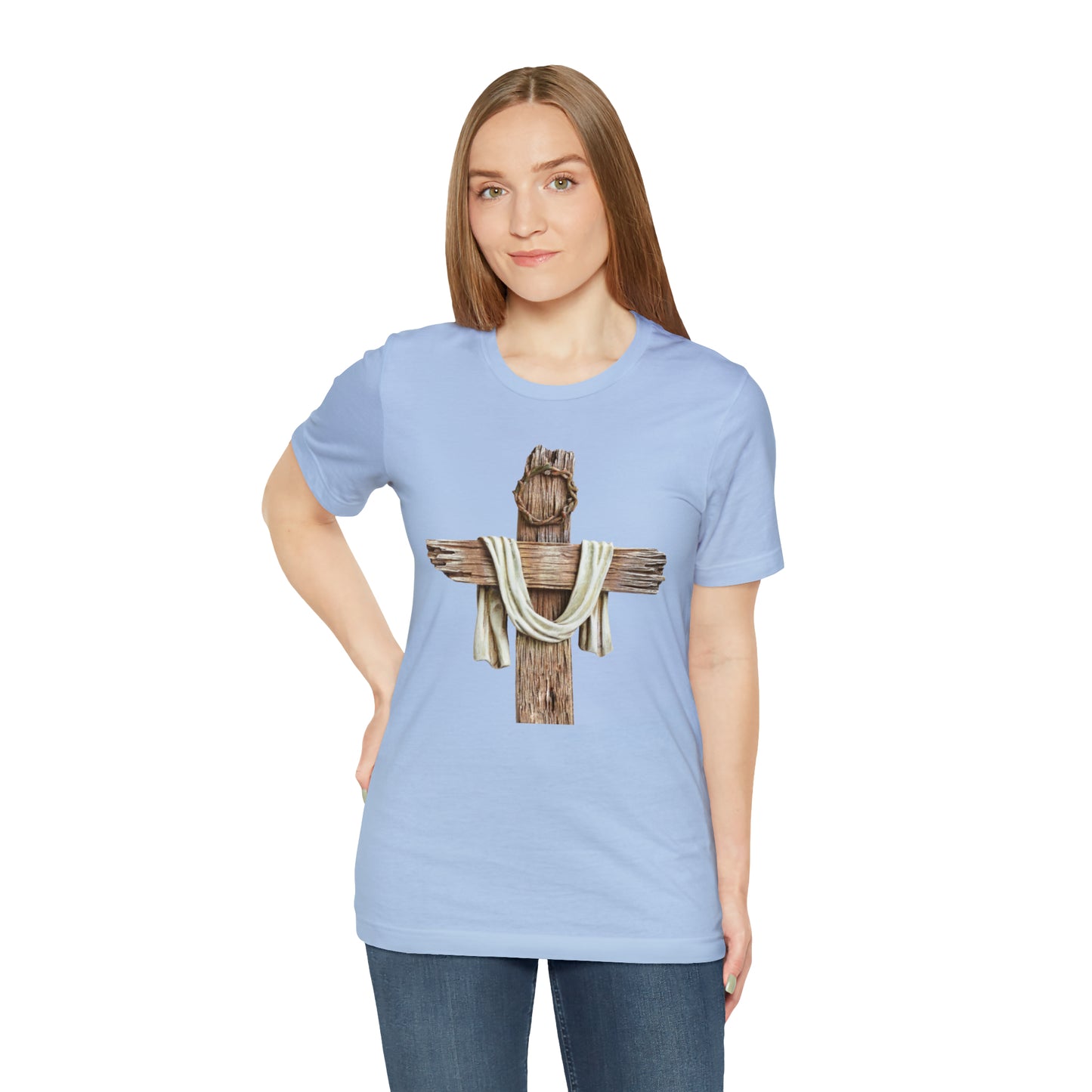 Realistic Cross Wood Shirt
