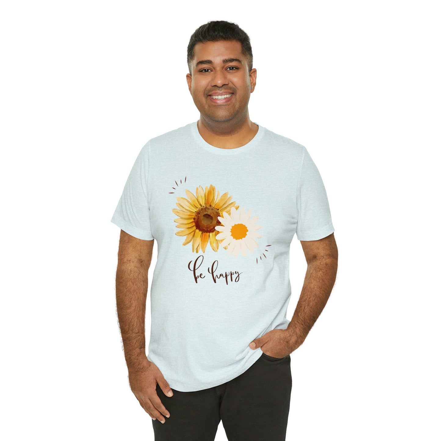 Be Happy Flower Shirt