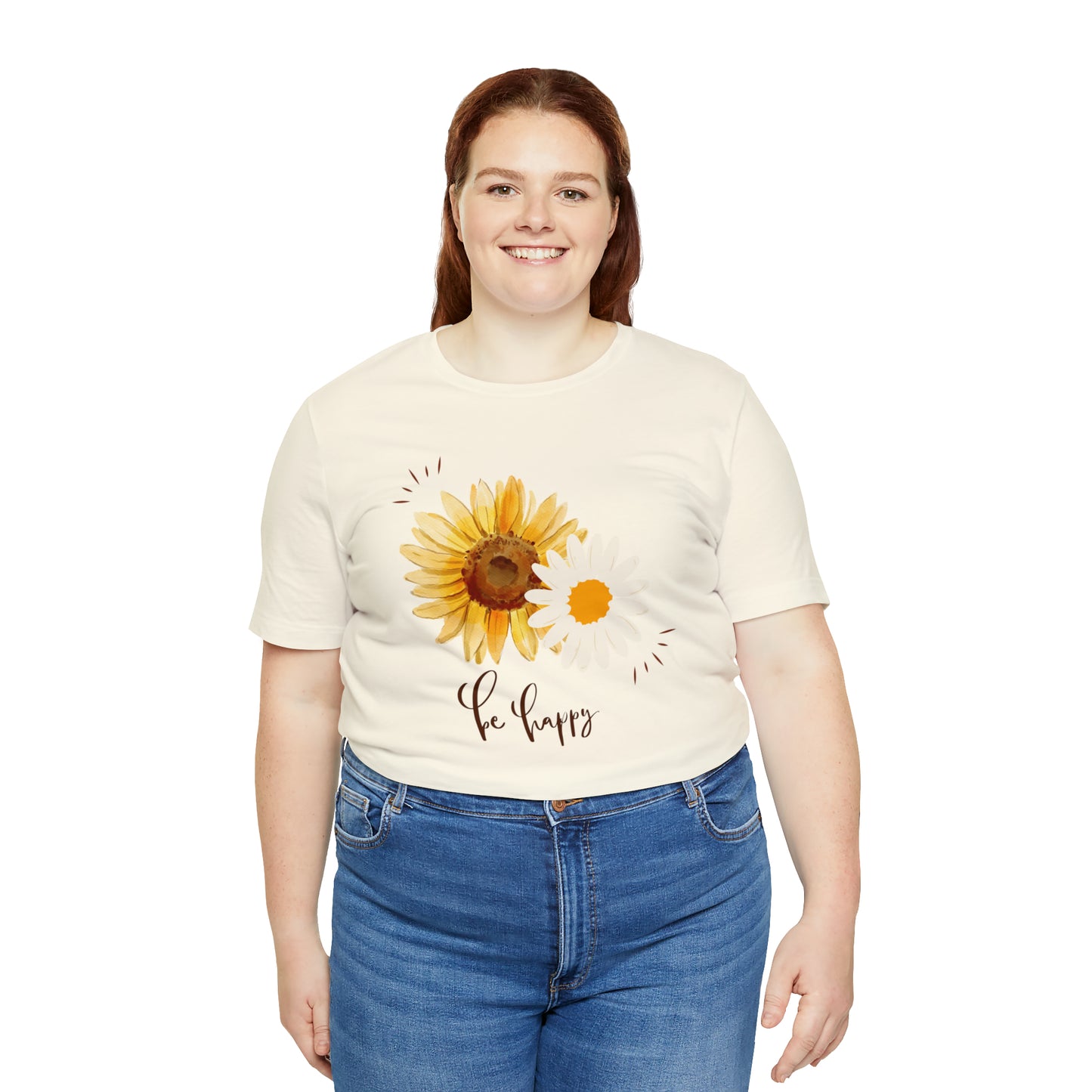 Be Happy Flower Shirt