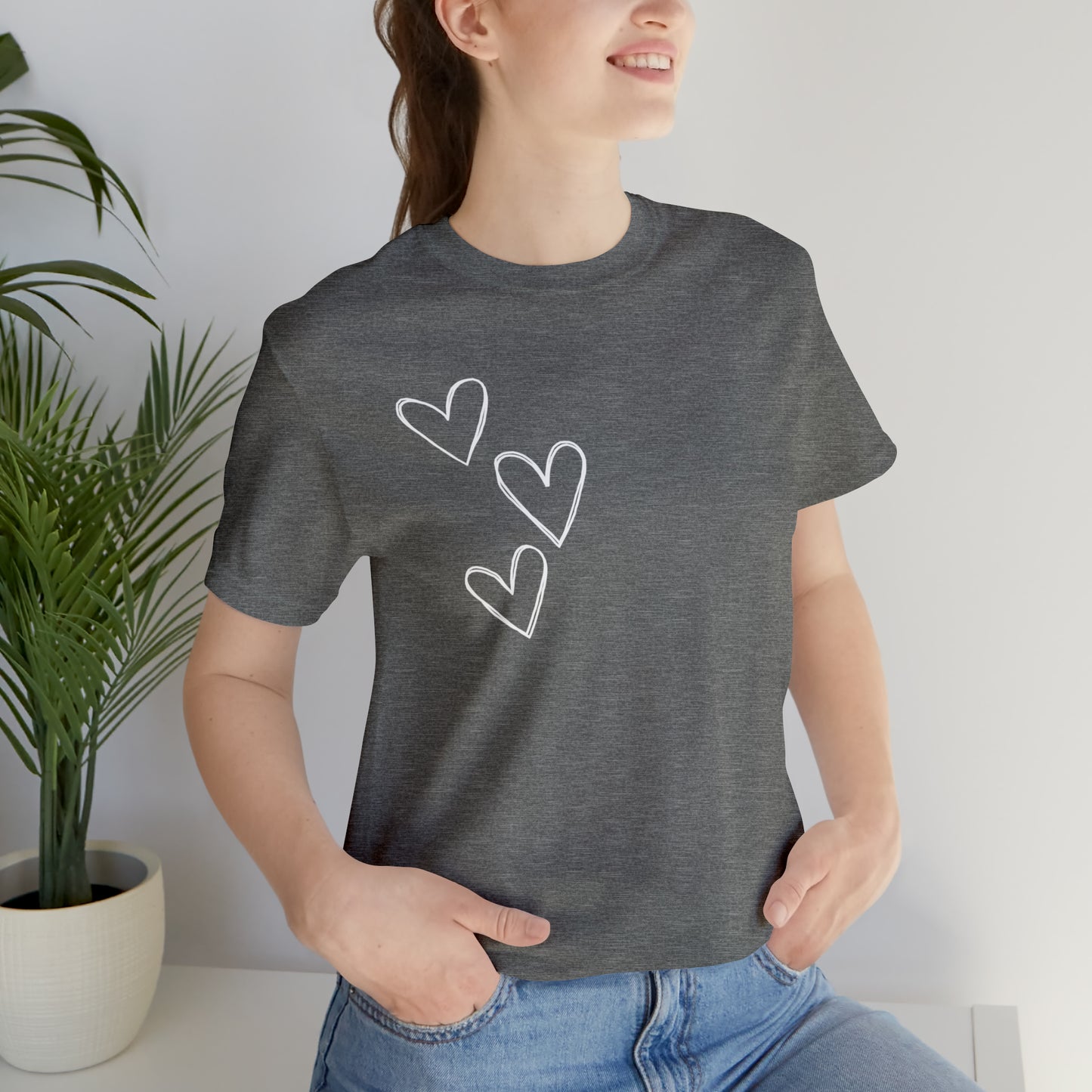 3 Hearts Simple Shirt