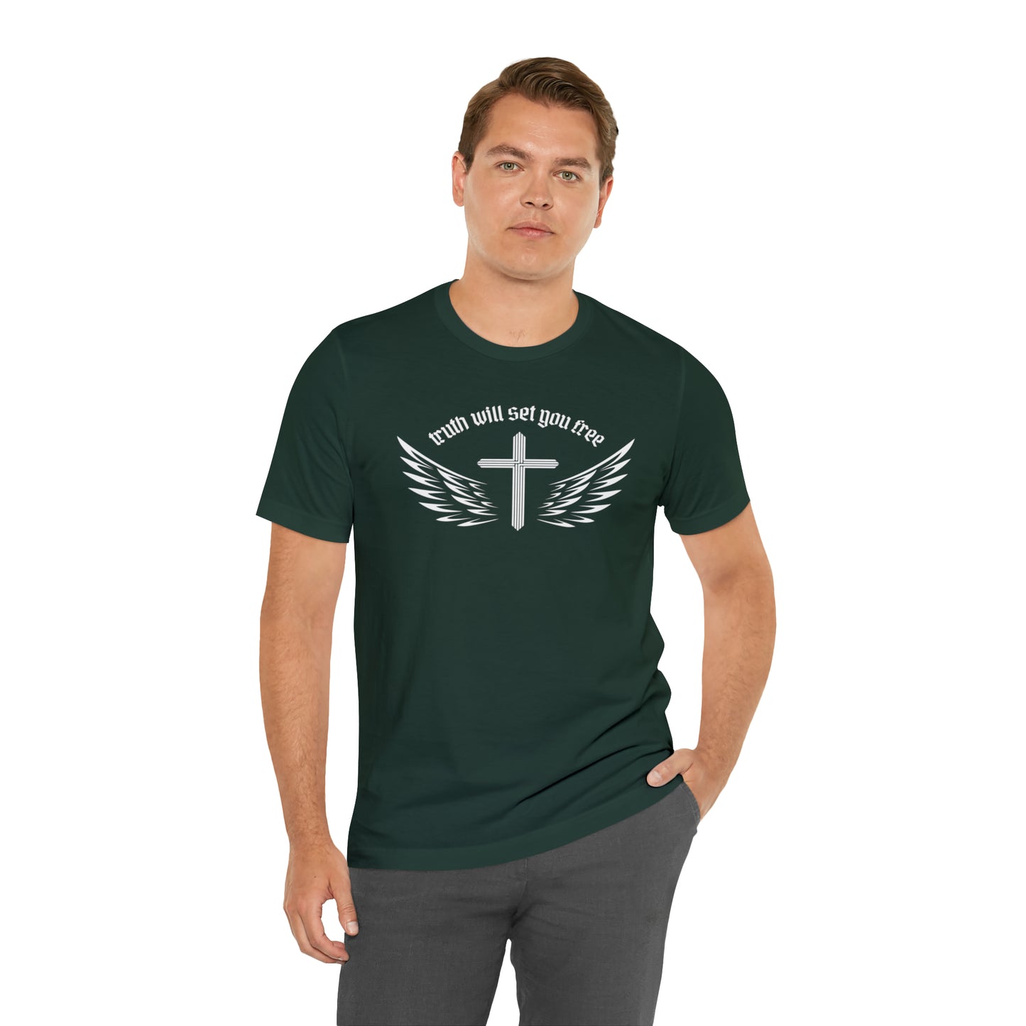 Truth Will Set You Free Cross Wings Shirt