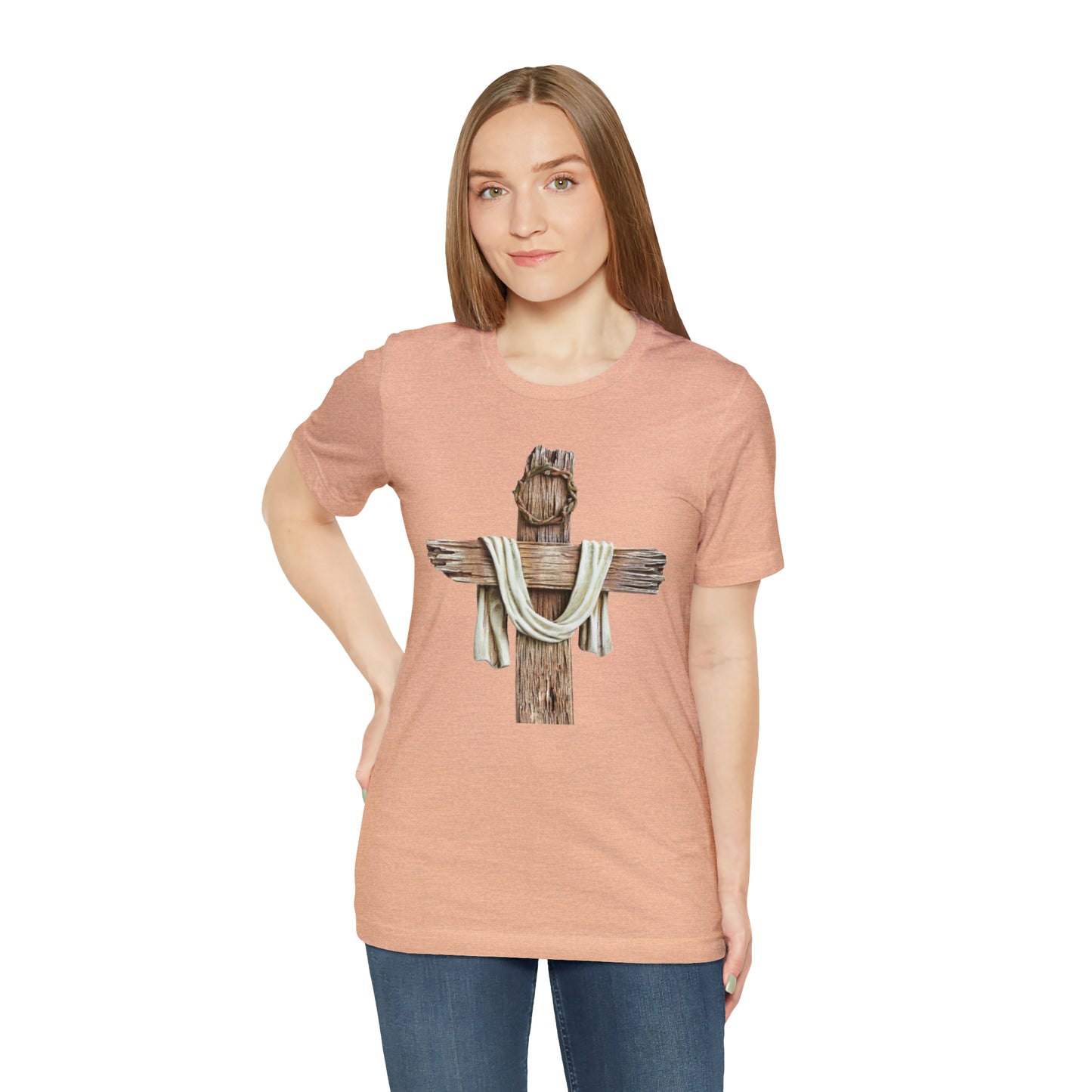 Realistic Cross Wood Shirt