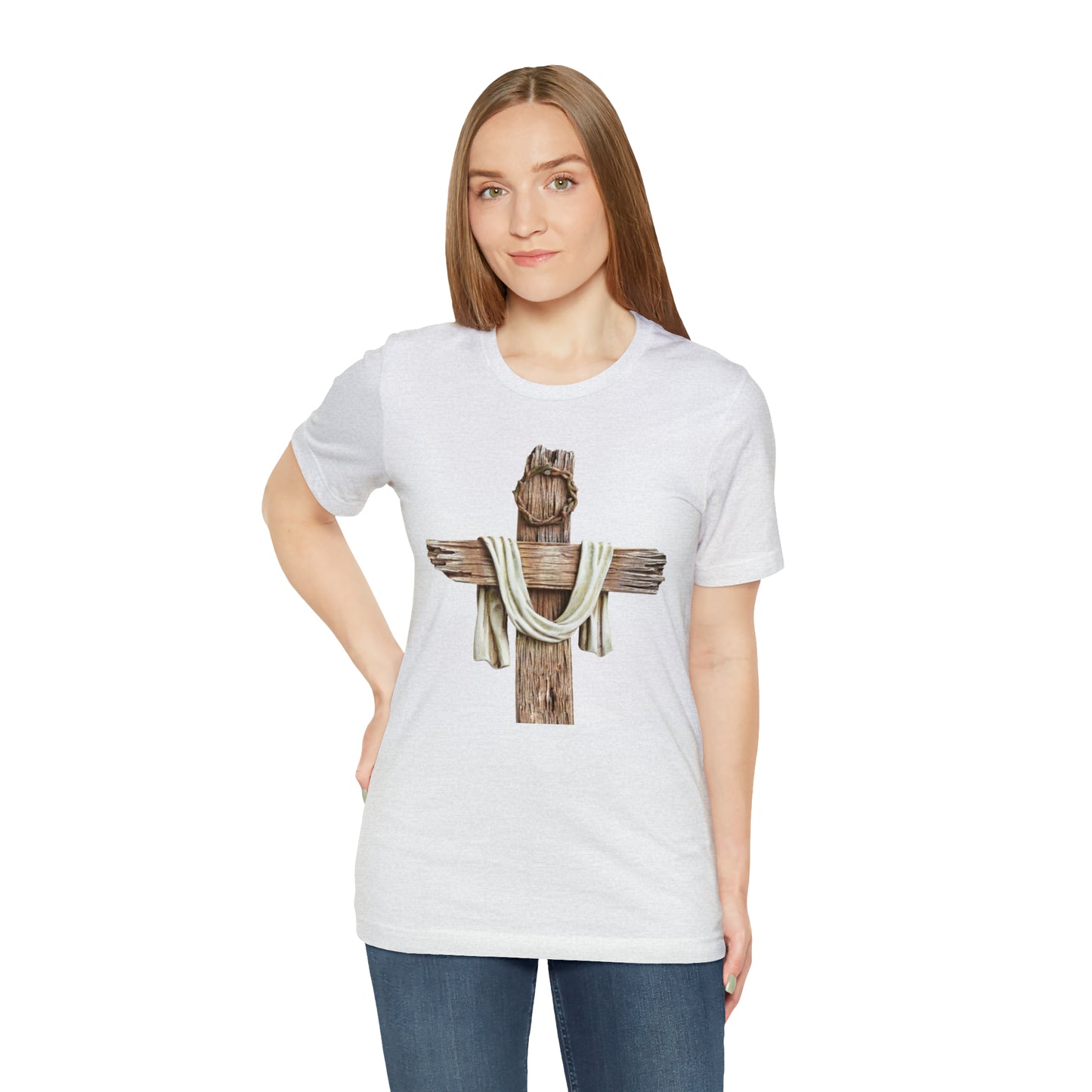 Realistic Cross Wood Shirt