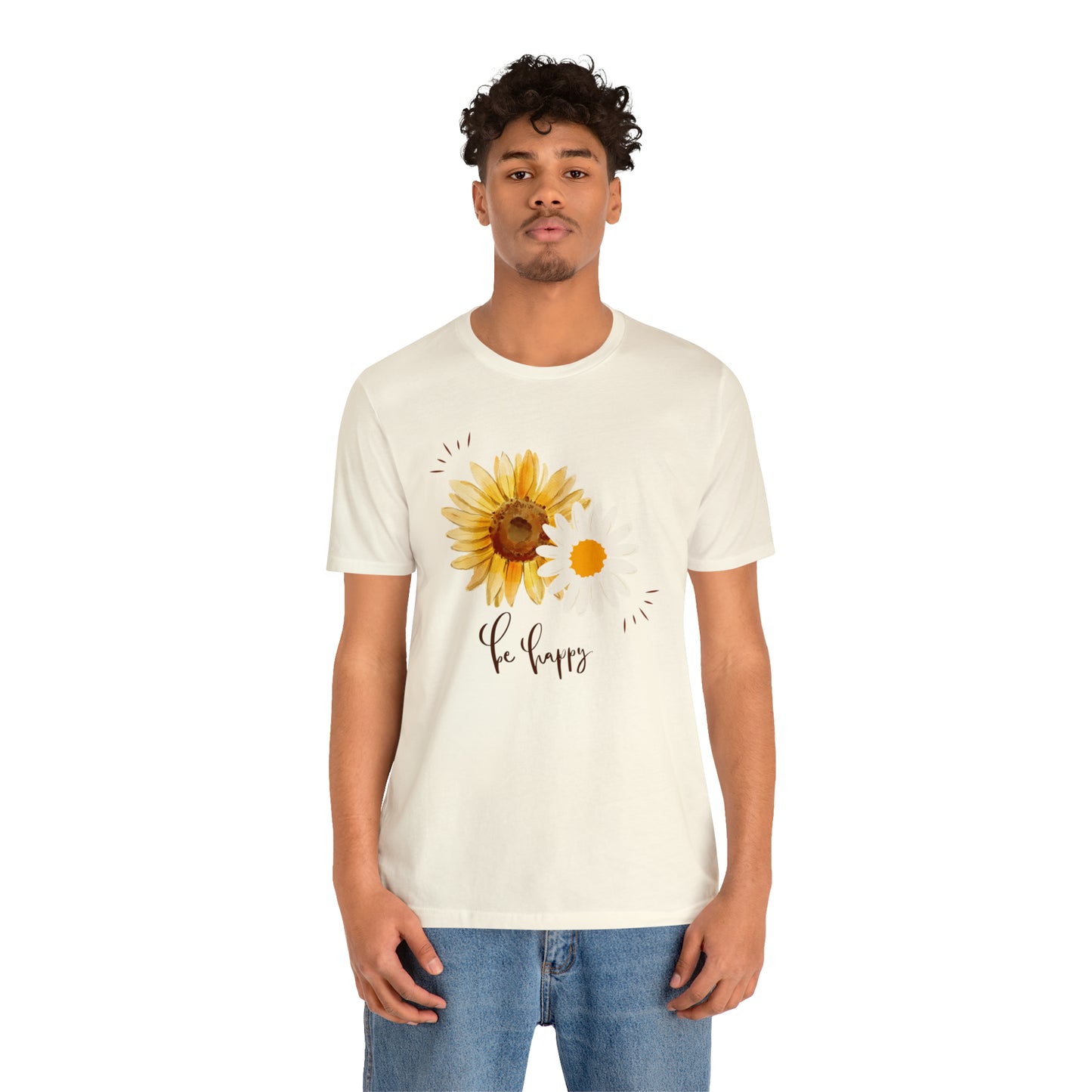 Be Happy Flower Shirt