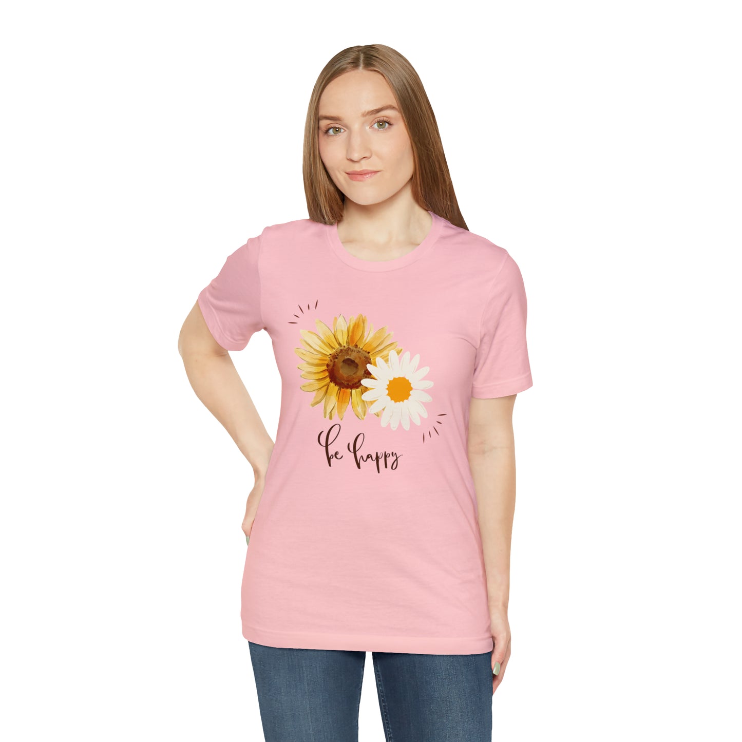 Be Happy Flower Shirt