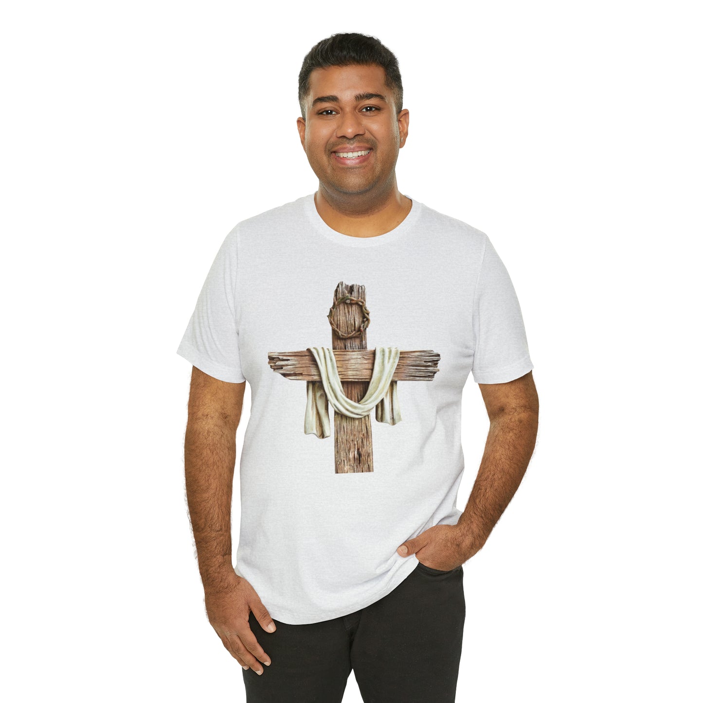 Realistic Cross Wood Shirt