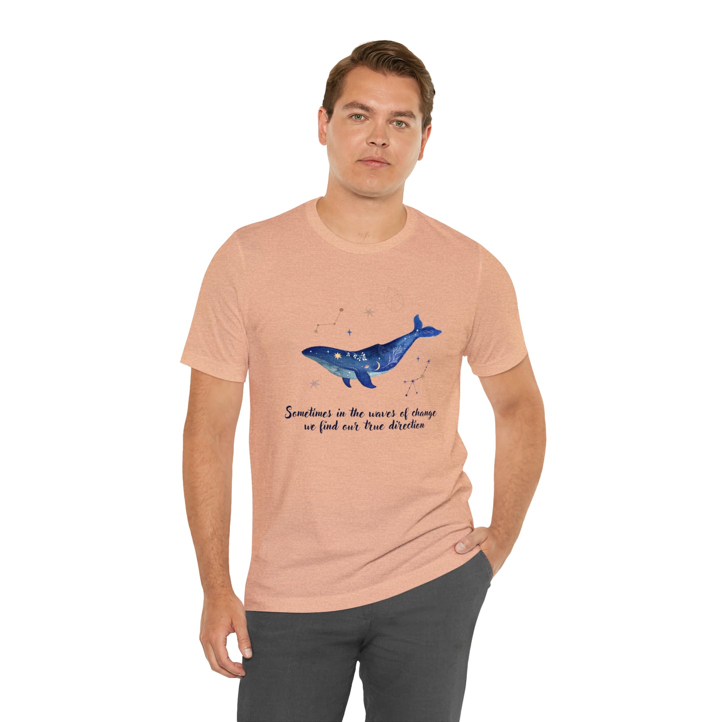 Sometimes In The Waves Of Change, We Find Our True Direction Whale Motivational Shirt
