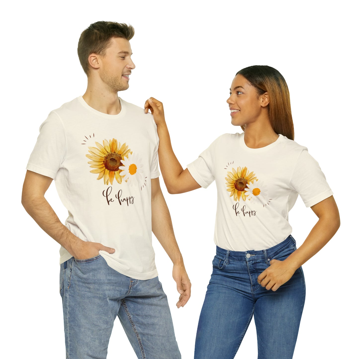 Be Happy Flower Shirt