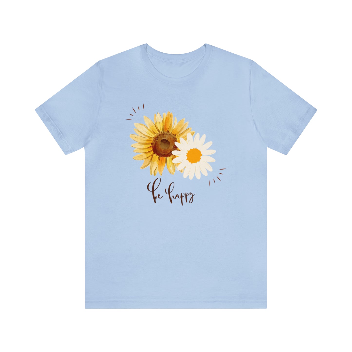 Be Happy Flower Shirt