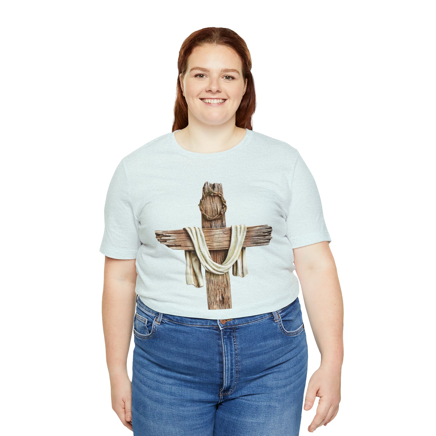 Realistic Cross Wood Shirt