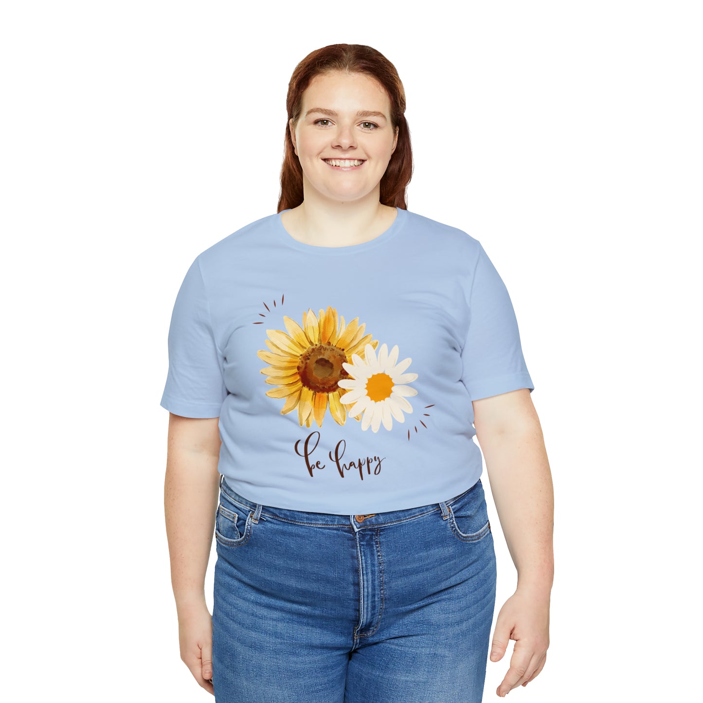 Be Happy Flower Shirt
