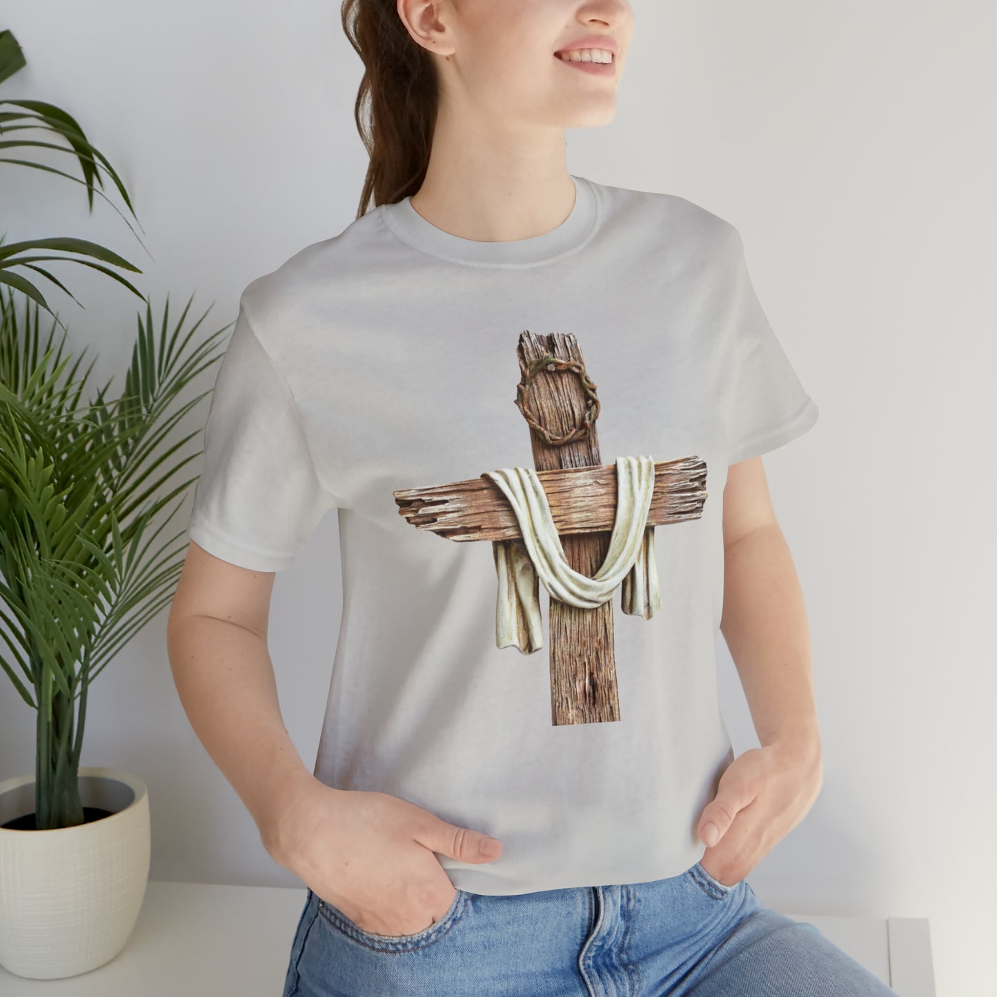 Realistic Cross Wood Shirt
