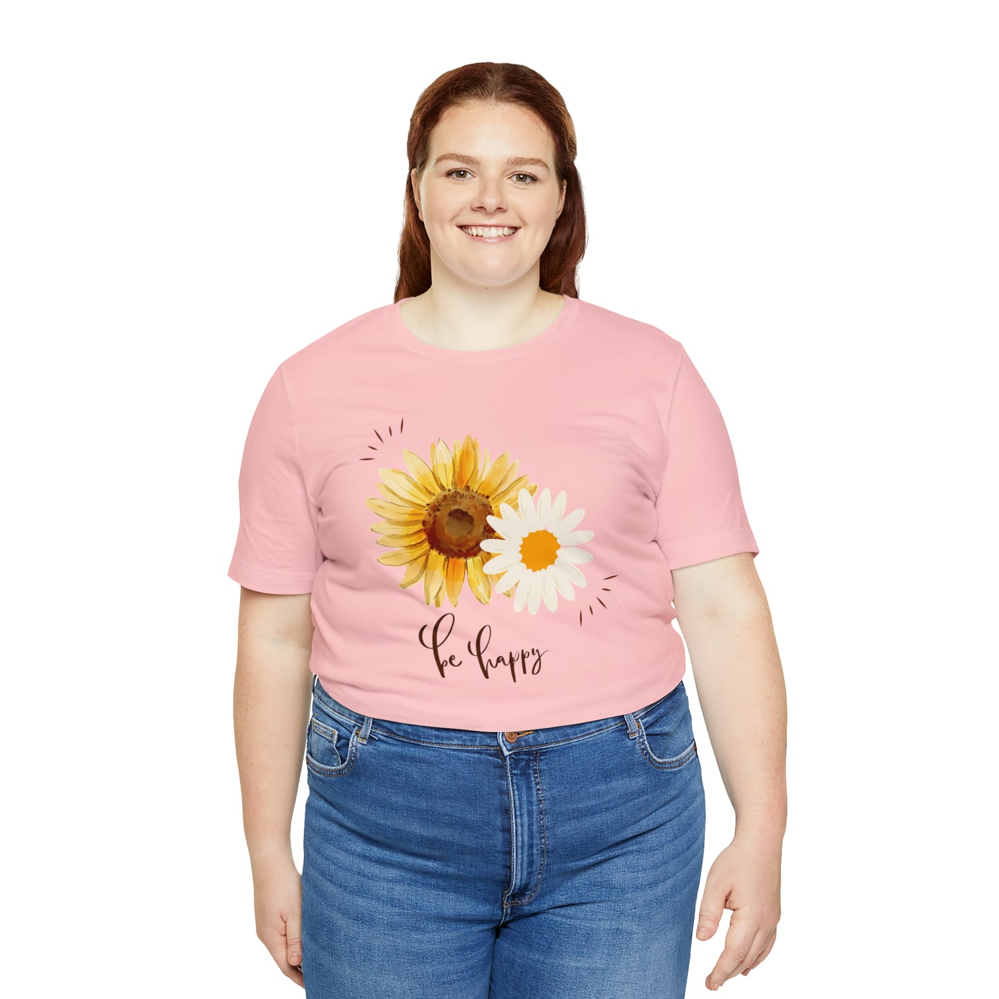 Be Happy Flower Shirt