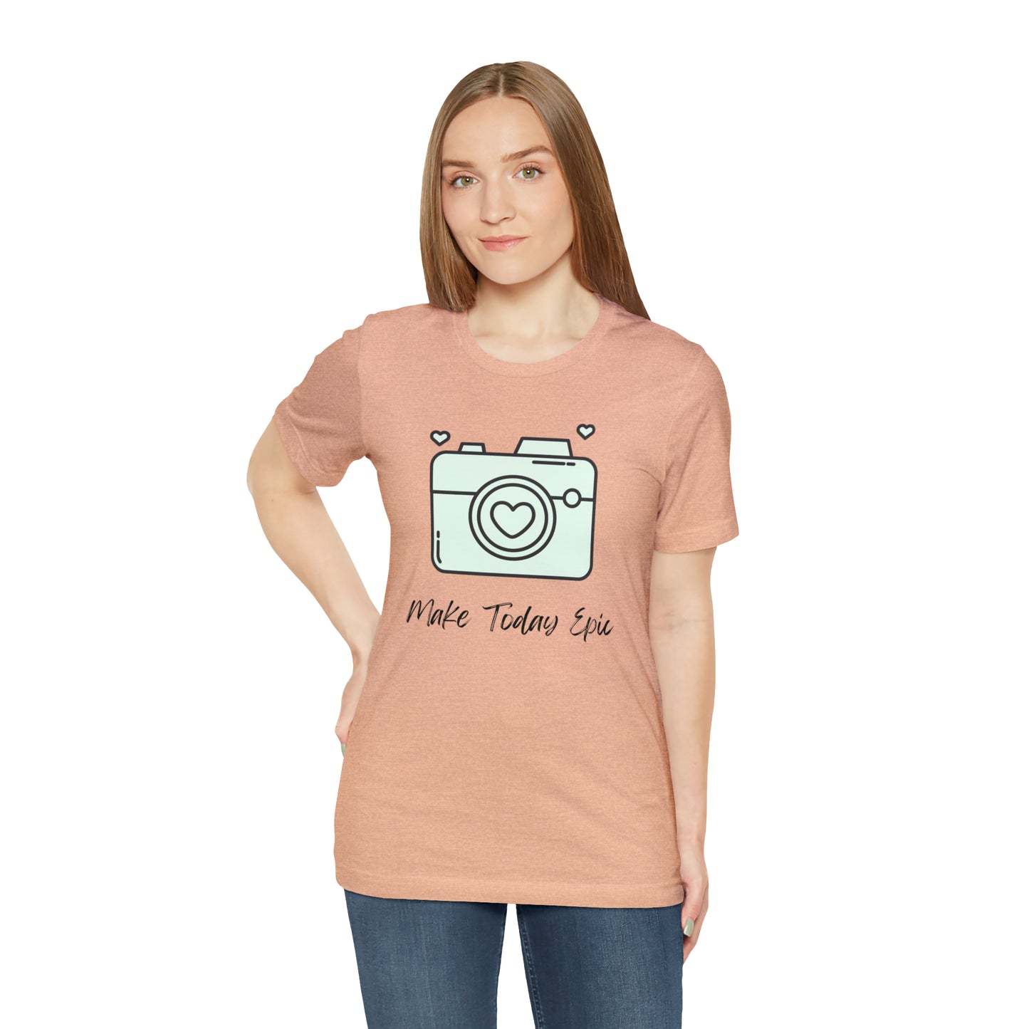 Make Today Epic Heart Camera Shirt