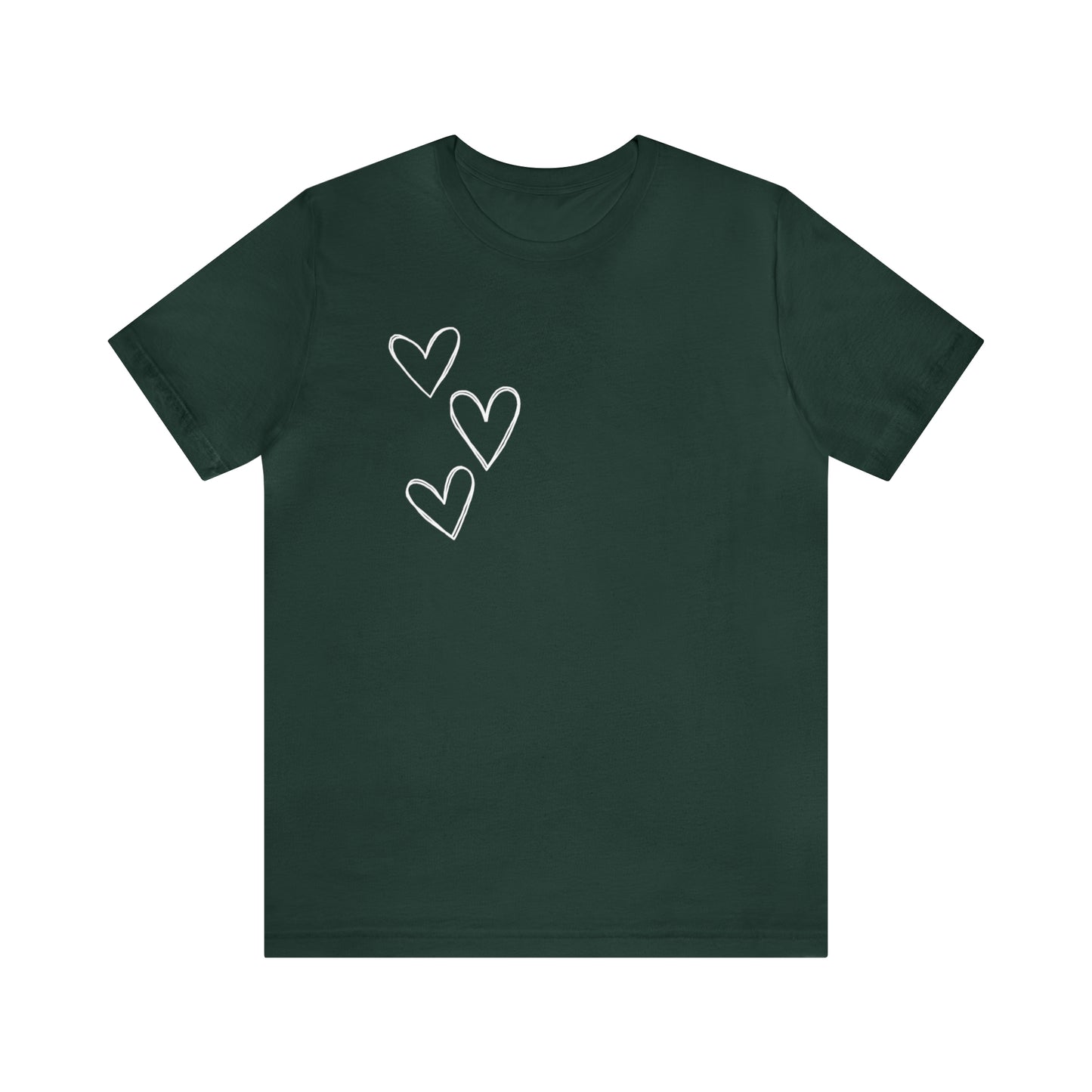 3 Hearts Simple Shirt