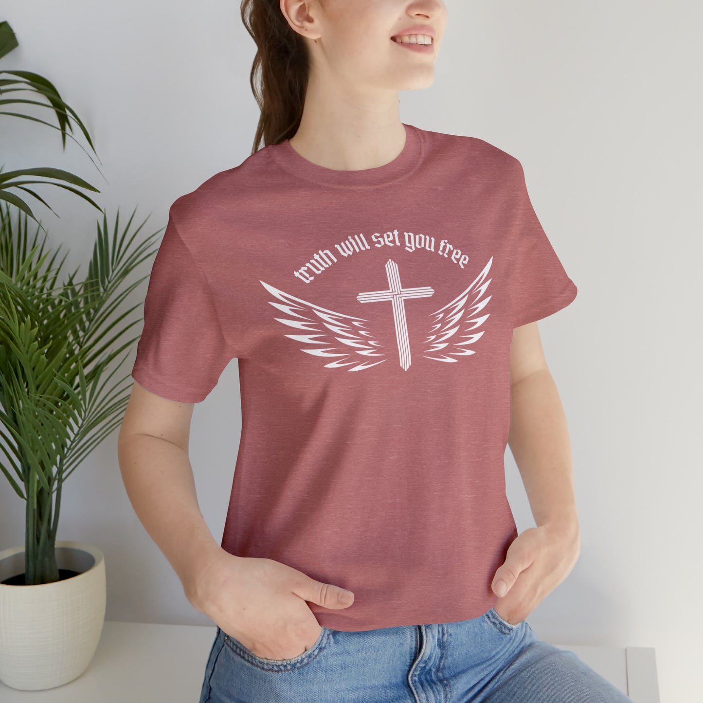 Truth Will Set You Free Cross Wings Shirt