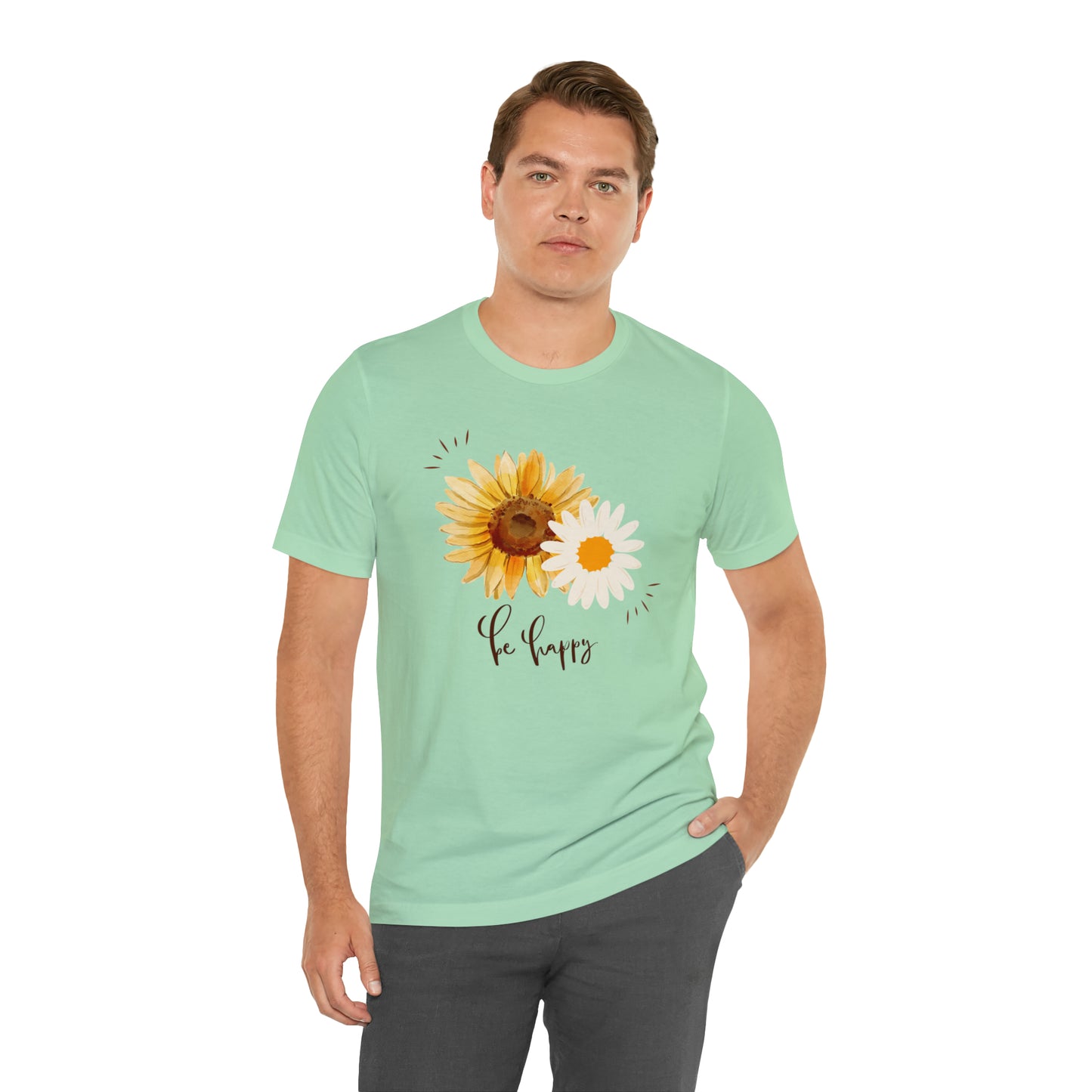 Be Happy Flower Shirt