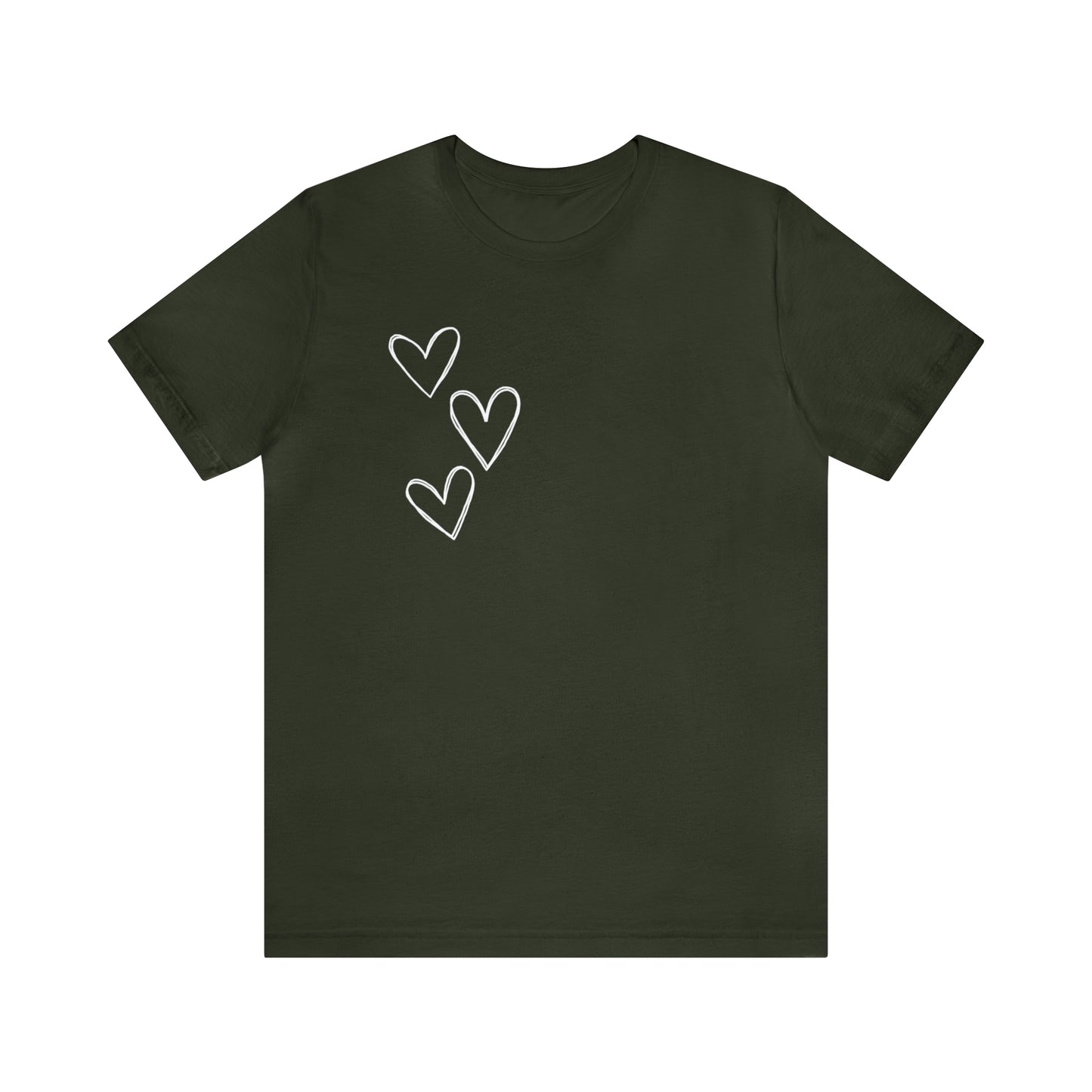 3 Hearts Simple Shirt