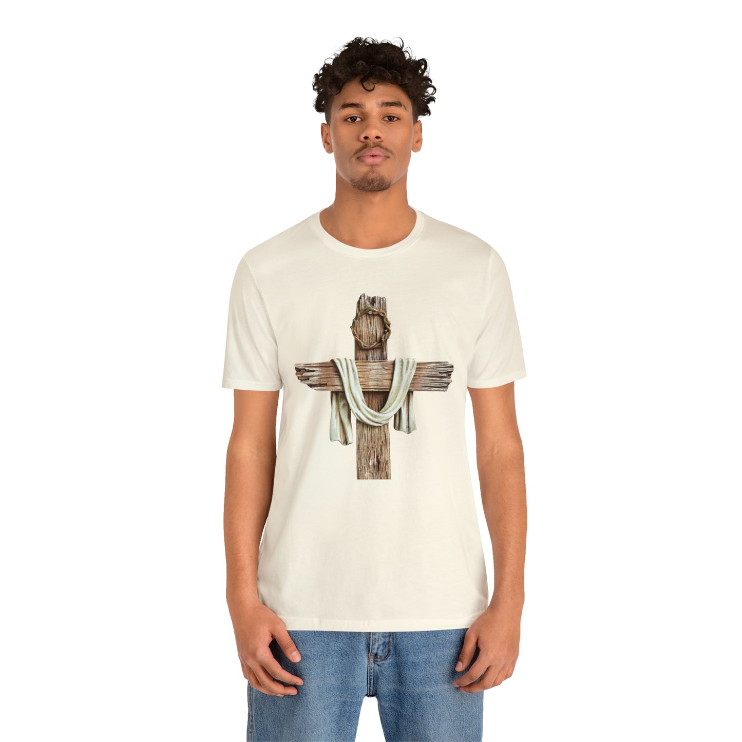 Realistic Cross Wood Shirt