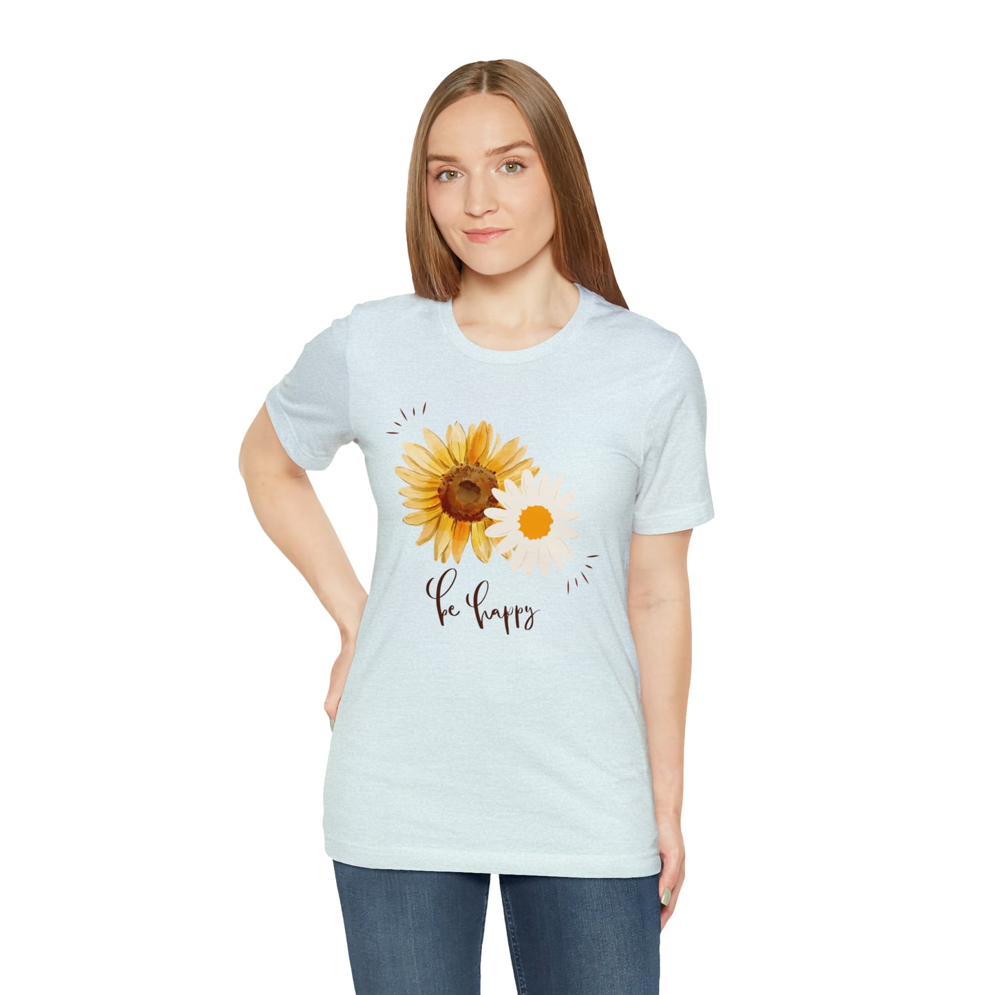 Be Happy Flower Shirt
