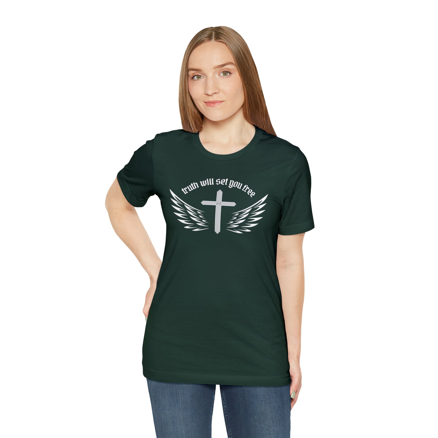 Truth Will Set You Free Cross Wings Shirt