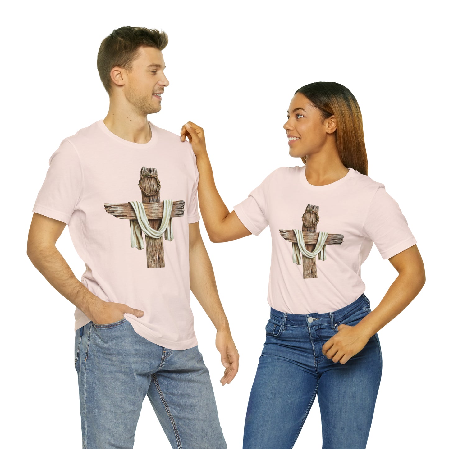 Realistic Cross Wood Shirt