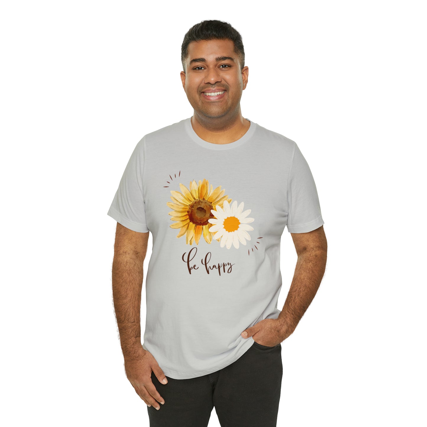 Be Happy Flower Shirt