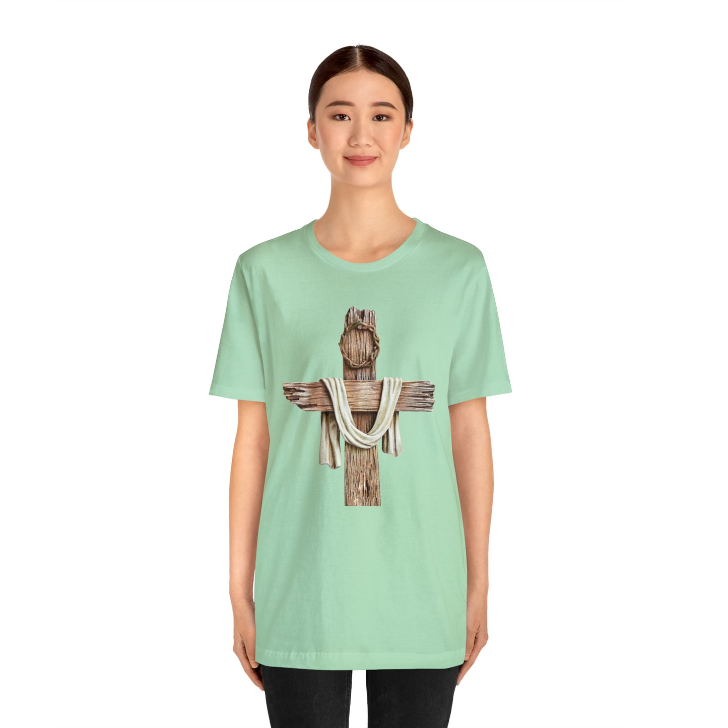 Realistic Cross Wood Shirt