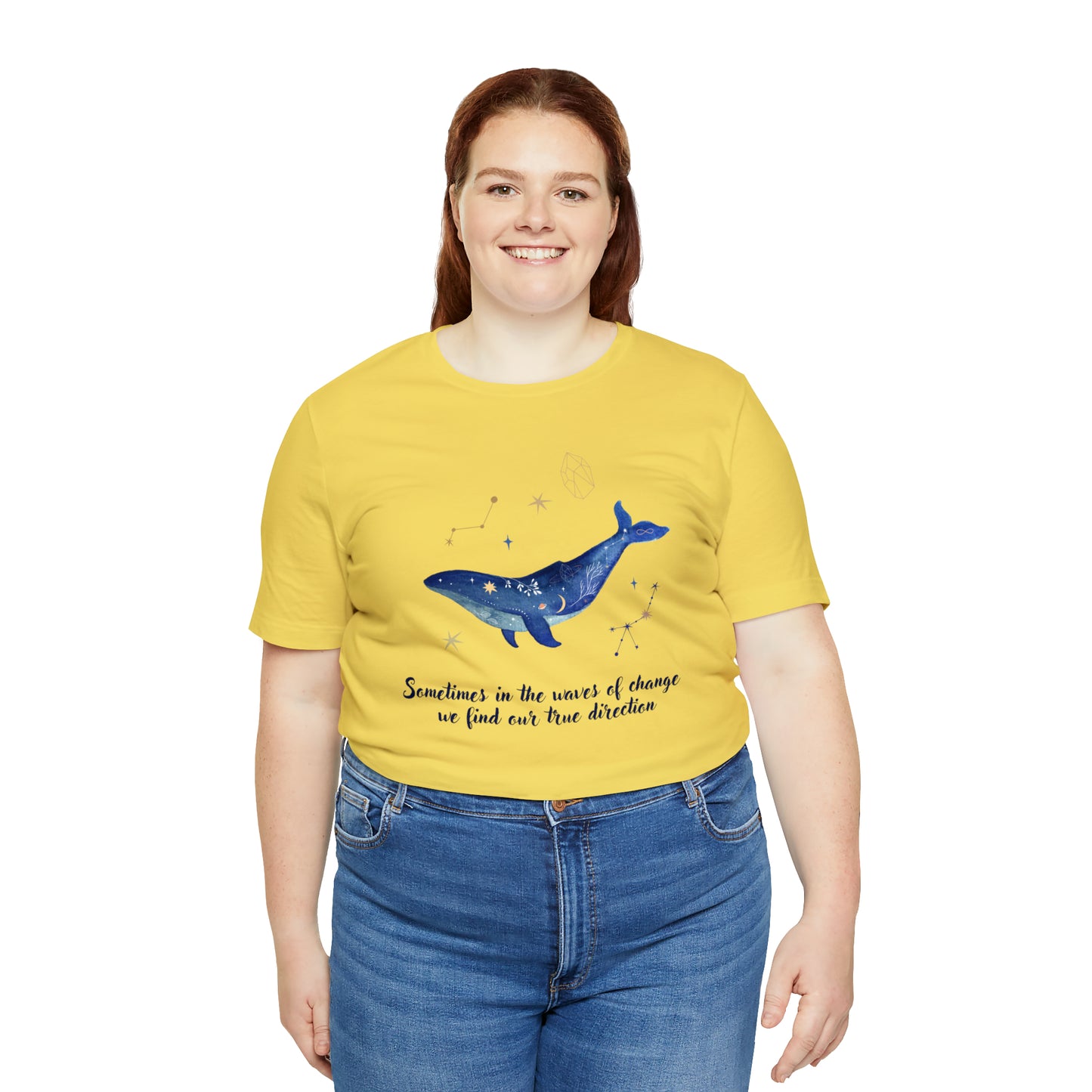 Sometimes In The Waves Of Change, We Find Our True Direction Whale Motivational Shirt