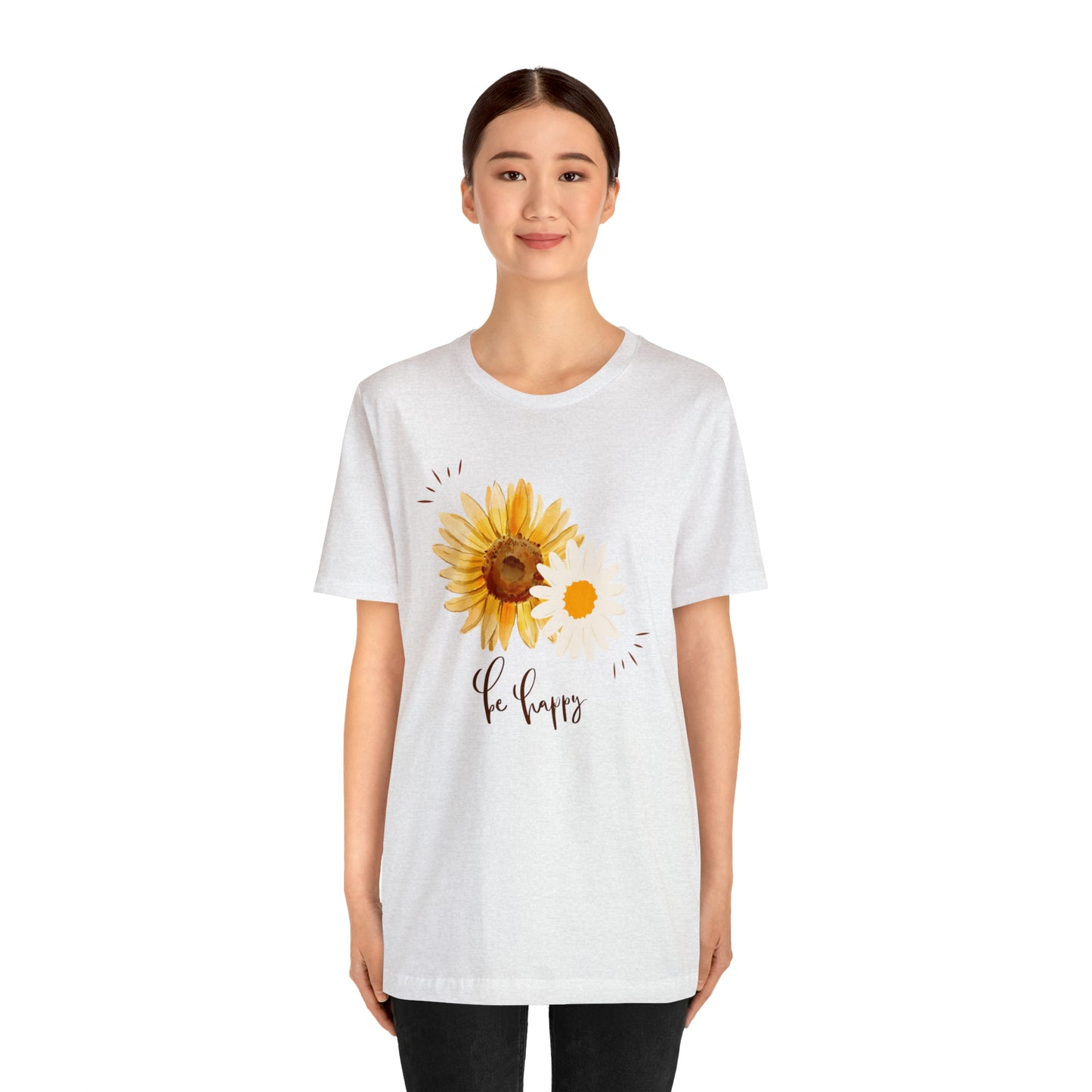 Be Happy Flower Shirt