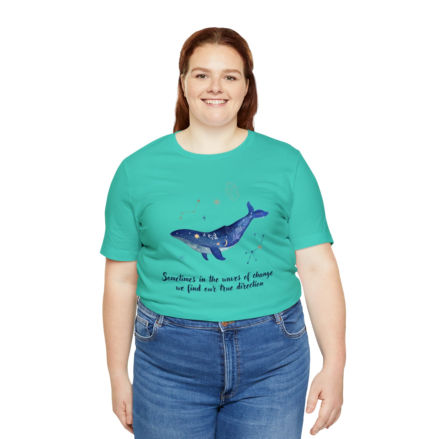 Sometimes In The Waves Of Change, We Find Our True Direction Whale Motivational Shirt