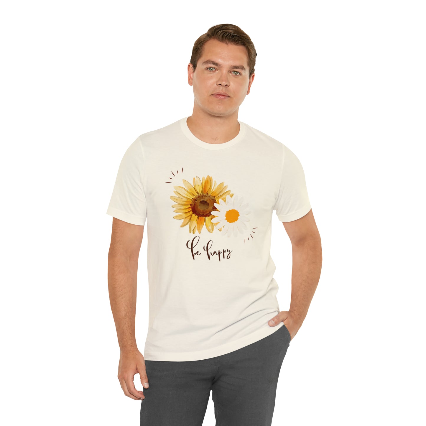 Be Happy Flower Shirt