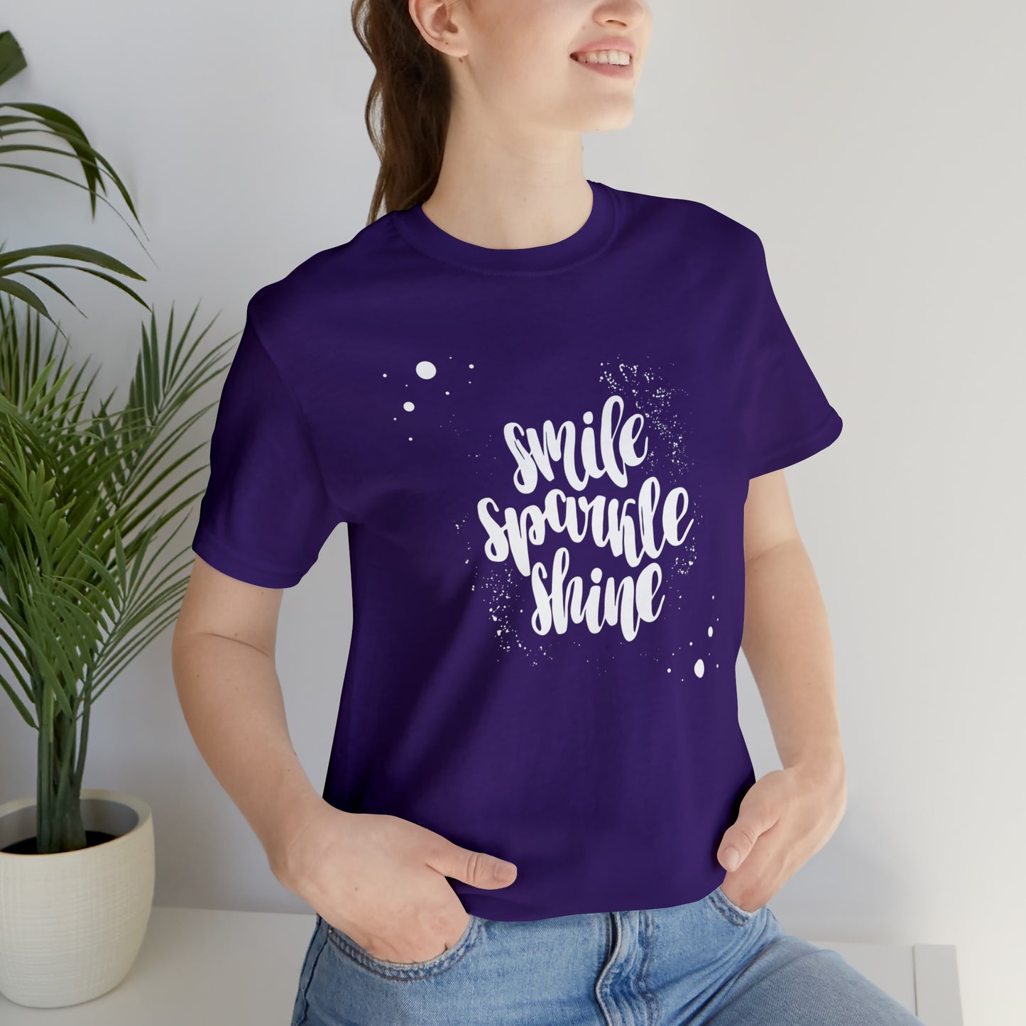 Smile, Sparkle, Shine Paint Splash Shirt