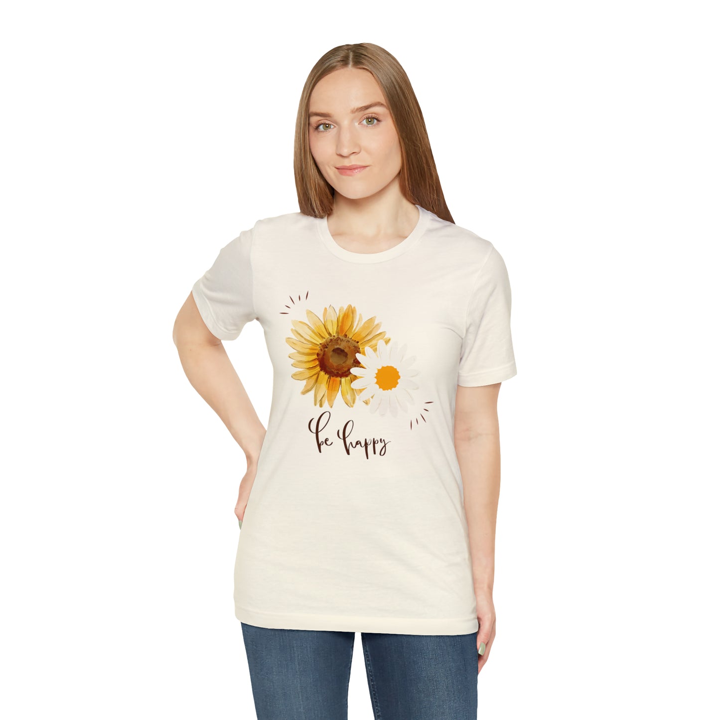 Be Happy Flower Shirt