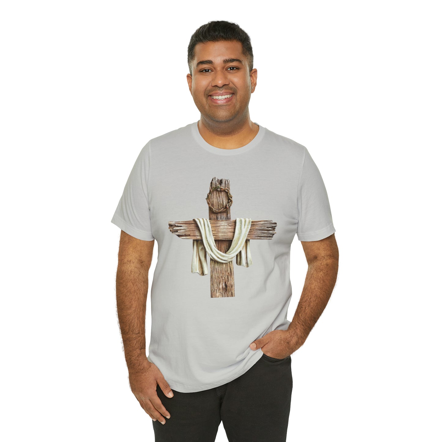 Realistic Cross Wood Shirt